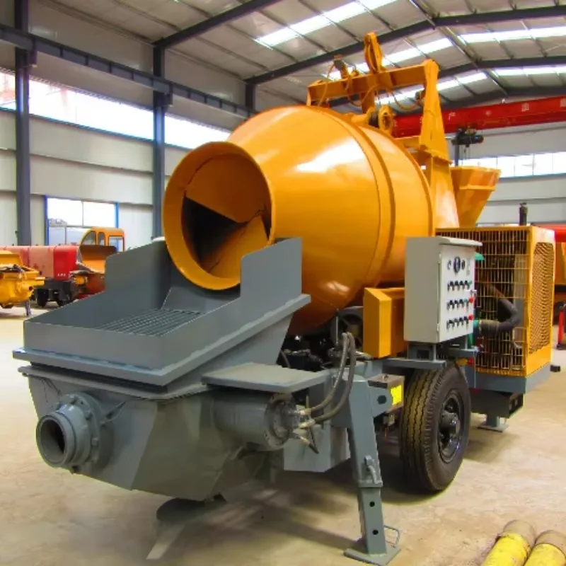 Great Factory Price MINLE Diesel Portable Concrete Mixer Pump Engine 20-40M³/h Large Capacity 500 M Vertical Reach EPA Engine