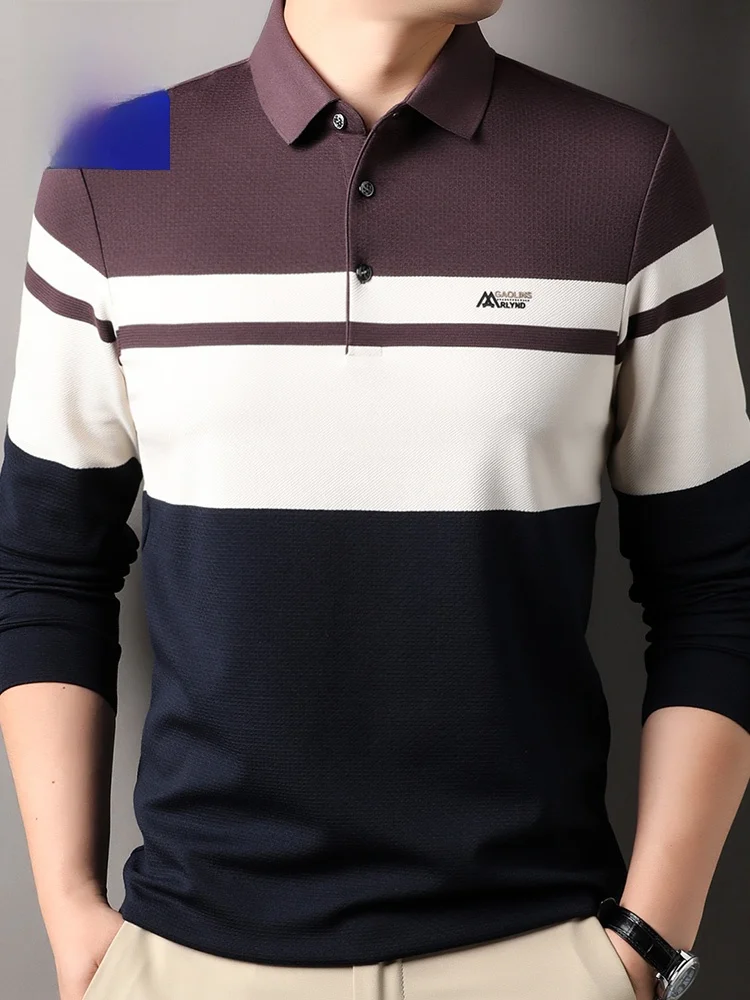 

Мужская повседневная свободная футболка из легкого дышащего полиэстера, модная, для бизнеса и отдыха