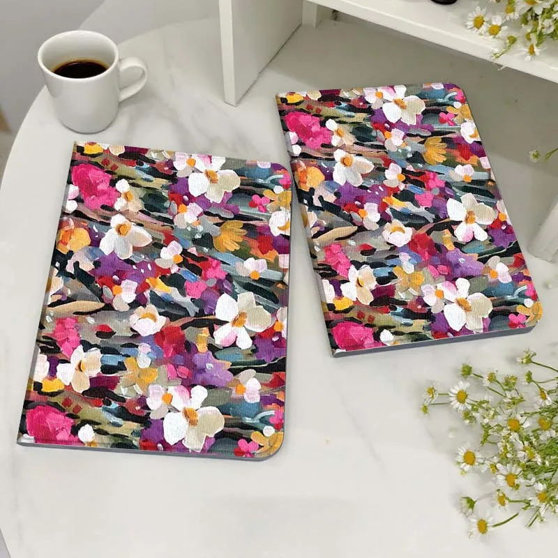 

Cartoon Floral Blue Pattern Case For Honor MediaPad MatePad 6 7 X8 M5 M6 V6 V7 T5 T10 T10s 10 11 SE C5e X8a Pro Lite Tablet