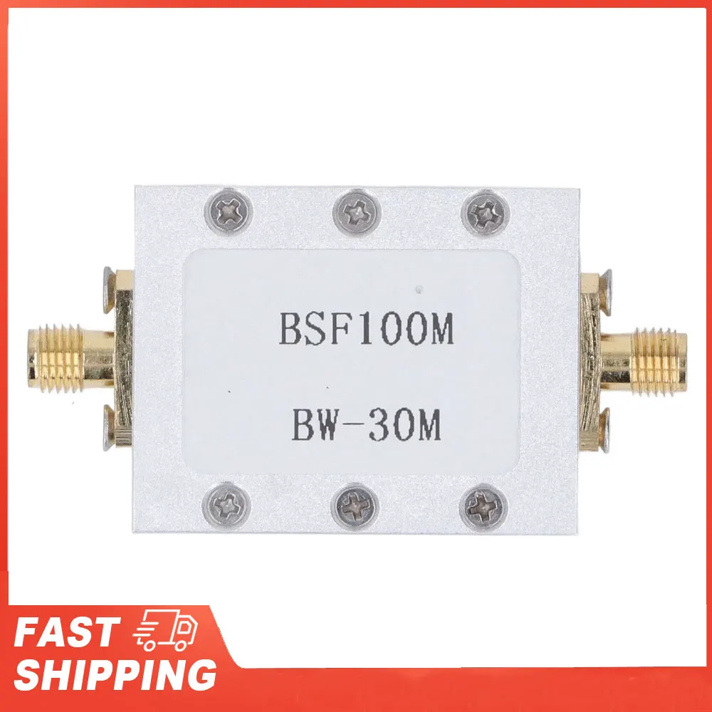 

Broadcast FM Block Filter Band Stop Filter 88‑108M Anti FM Interference CNC Aluminum Alloy Shell Passive Notch Filter