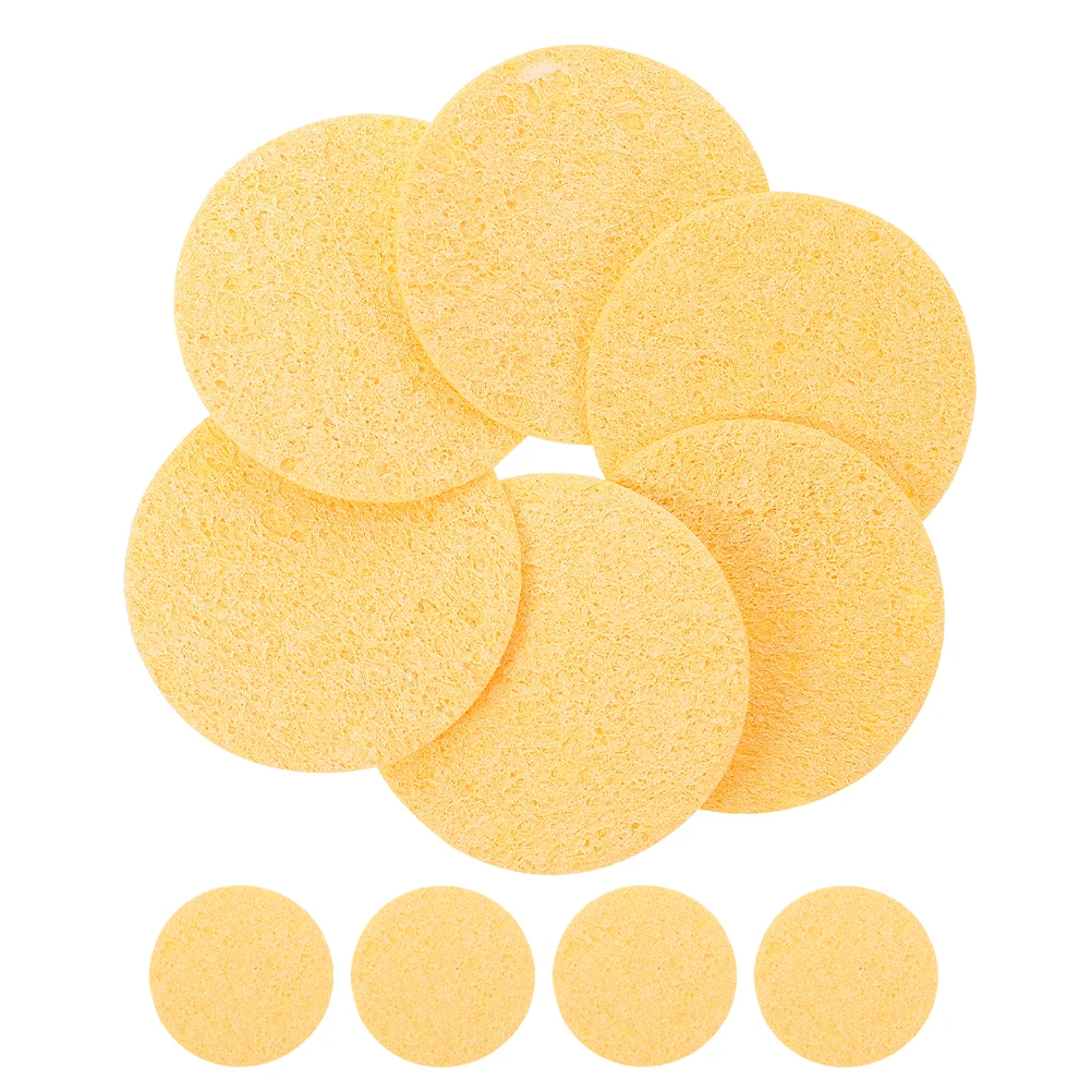 

10 Pcs Thin Sea Sponge Crab Multi- Functional Sponges Yellow Aquarium Decor