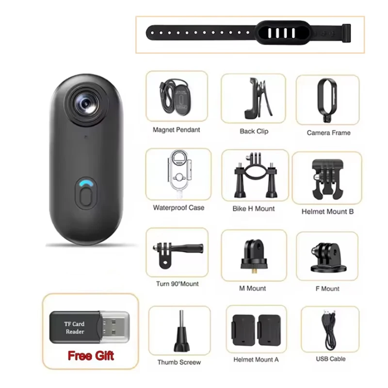 4K Outdoor Sports Camera 1080P Mini Camera In Helmet Motorcycle Bike Filming Waterproof Bicycle Action Video Recording Body Cam image 3