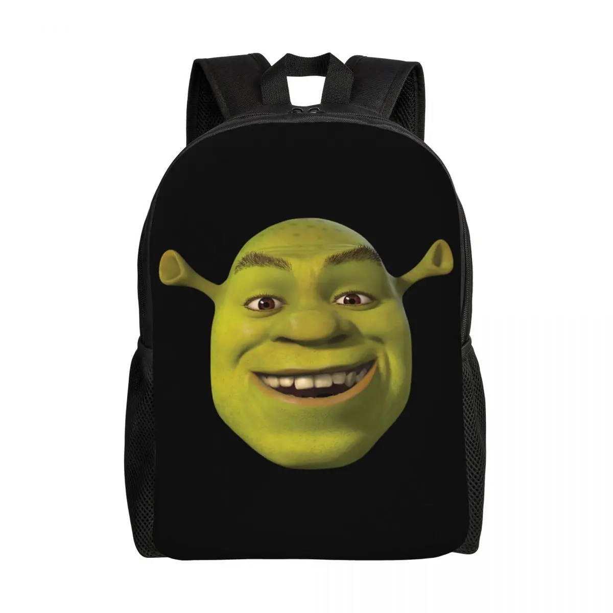 Custom Shreks Head Backpacks for Women Men College School Students Bookbag Fits 15 Inch Laptop Bags