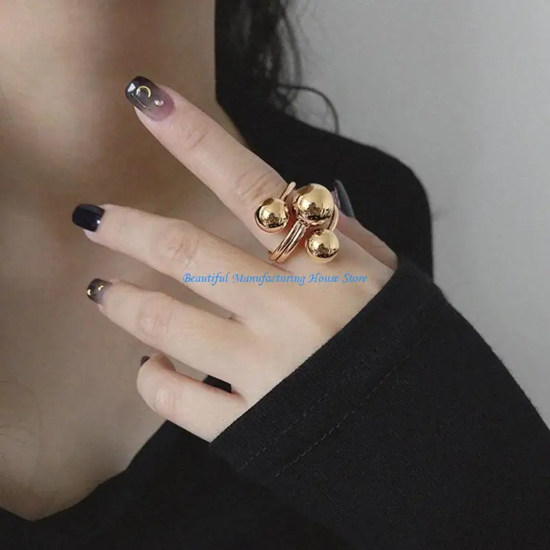 

E56A Contemporary Planetary Inspired Finger Jewelry Sturdy Copper Gift Items