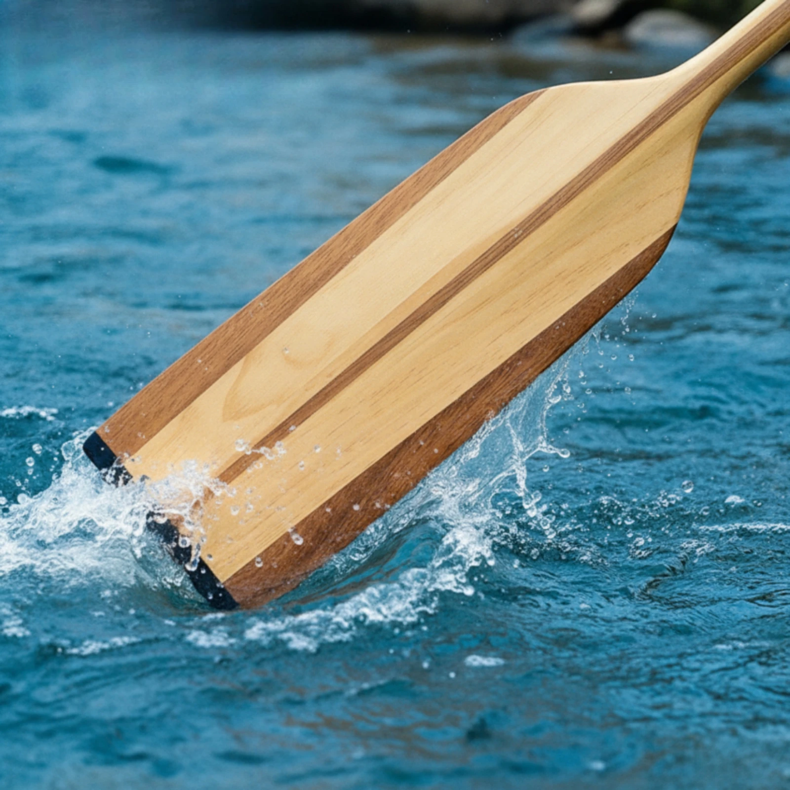 Dragon Boat Paddle Long-Lasting Wooden Paddle Oar Ergonomic Natural for Paddlers, Training
