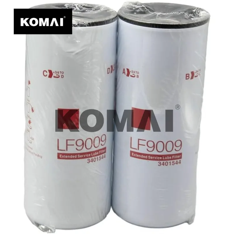 KOMAI LF9009-2 Oil Filter, for LF9009 3401544, TECXLF7000, XLF7000, AT193242 1216400561 (Pack of 2)