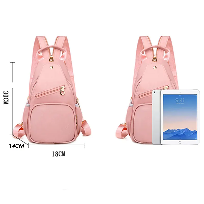 Frauen Tasche Neue 2022 Brust Tasche Weibliche Oxford Tasche Wilden Umhängetasche Mode Eine Schulter Brust Tasche Casual Crossbody Pack für Frauen