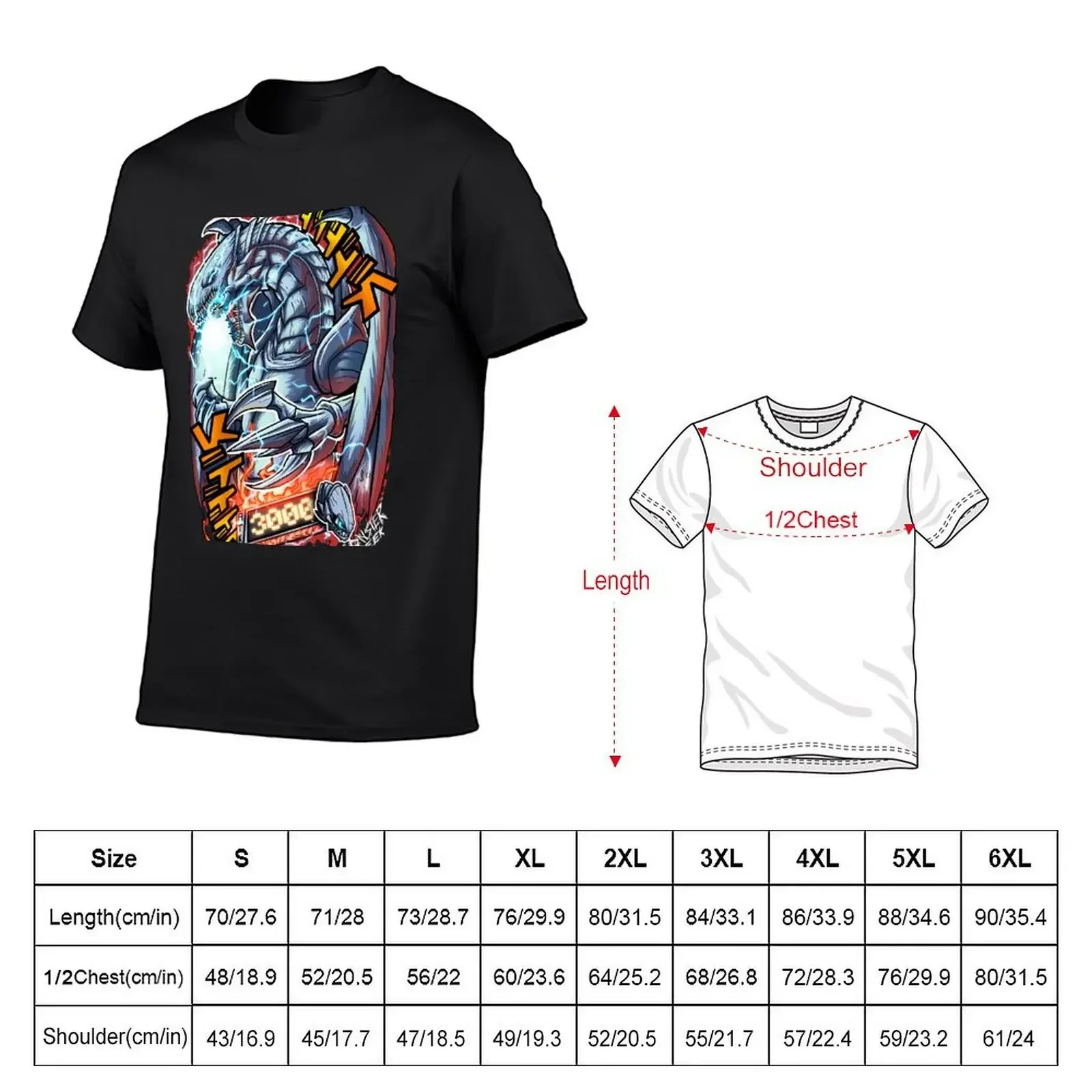 Blue Eyes White Dragon T-Shirt tees anime Blouse tee shirts for men