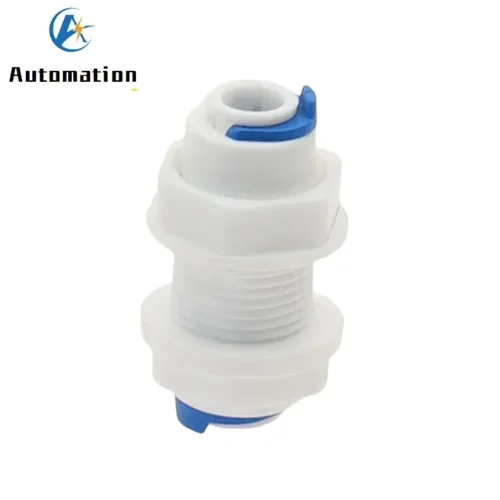 Imagen 1 del producto 5 uds sistema de ósmosis inversa mamparo recto igual 1/4 ""3/8"" OD conexión de manguera acoplamiento RO agua conector rápido de plástico
