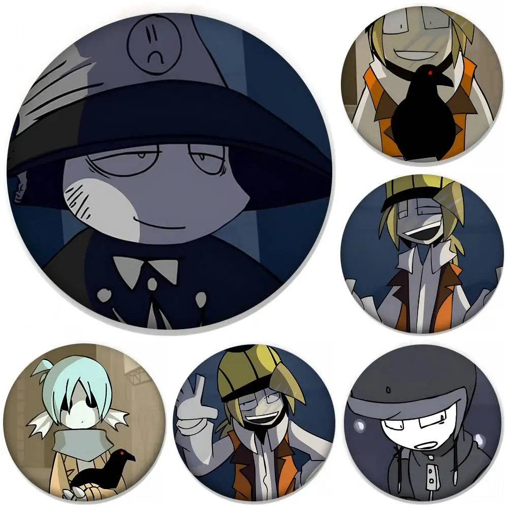 Pin de solapa redondo de anime Law Of Talos, broche creativo, accesorio para ropa y mochila