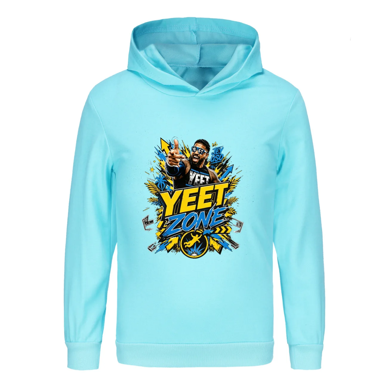 2026 Jey Uso YEET Sweatshirt Kids Fashion Hoodies Boys Spring Autumn Coats Children Humor Wresting Lovers Clothes Girls Outwear
