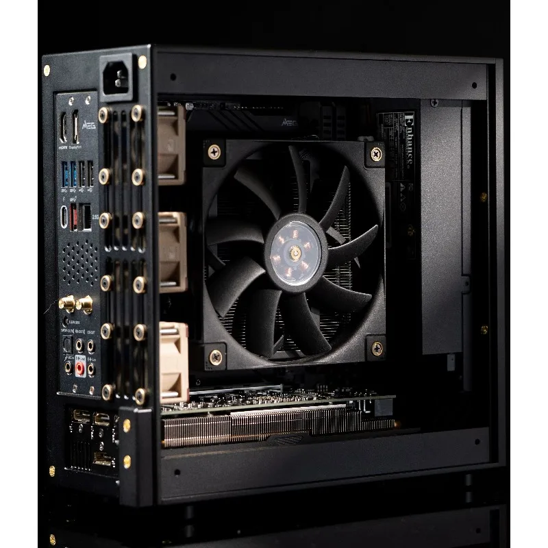 LP-P6 Mini ITX Chassis Full Aluminum CNC Machined Knife Card Case Support 1U Power Supply 4060LP Compact Desktop Computer Case