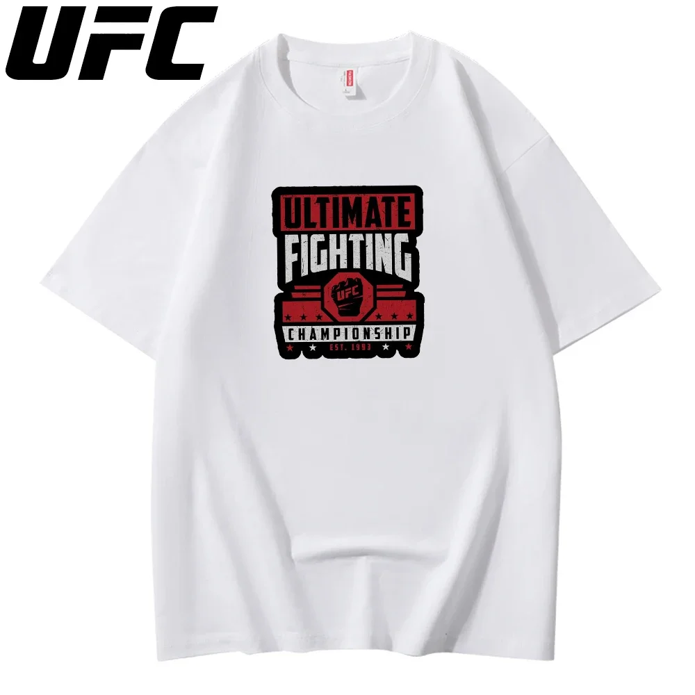 

Высококачественная летняя мужская футболка MMA, бокс, UFC, 313, с принтом Лас-Вегаса, для взрослых, 100% чистый хлопок, спортивная с короткими рукавами