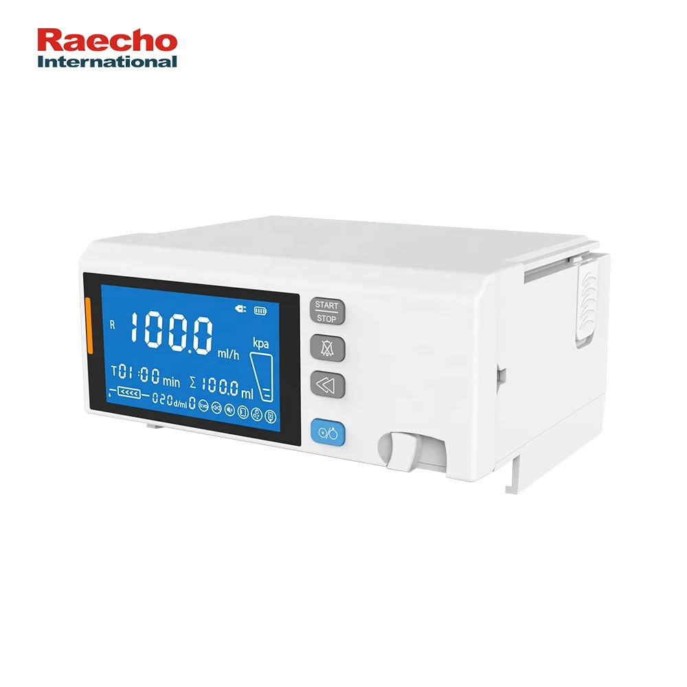 Portable Automatic Volumetric Infusion Pump With LCD Touch Screen Clinic Portable IV Fluid Syringe Pump for Emergency & Clinics