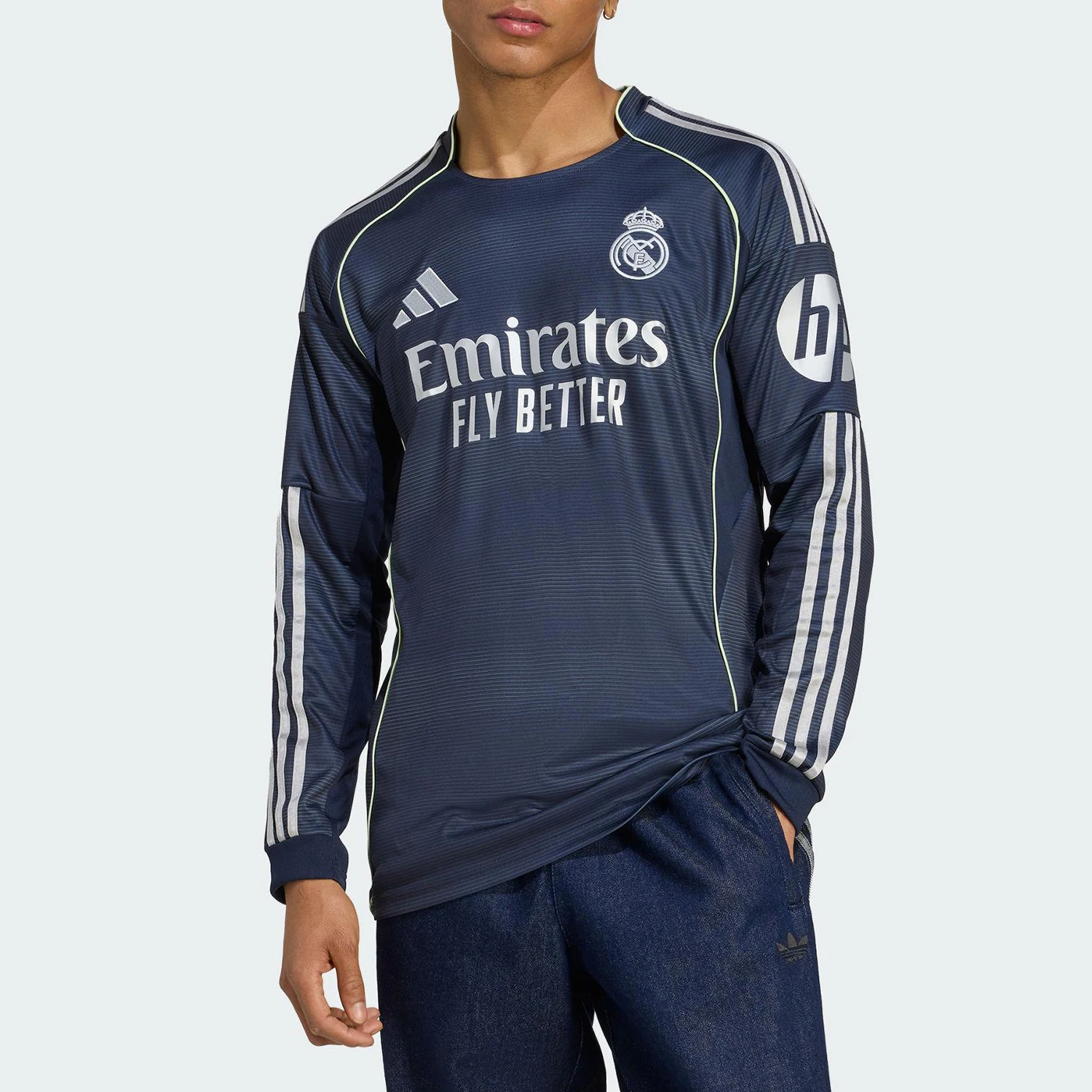 Adidas genuine summer men's slim fit football training long sleeved shirt JP3939