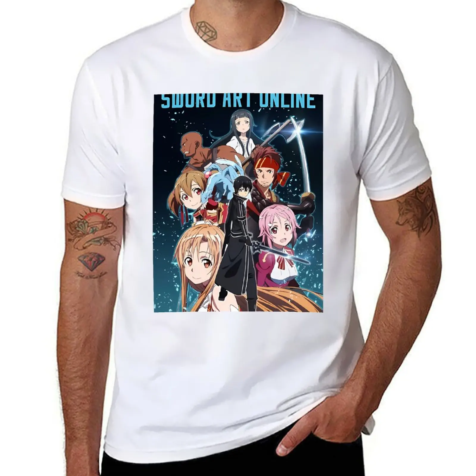 

SAO Full Squad T-Shirt t shirts for man cotton soft man t shirt cotton high quality T-Shirt