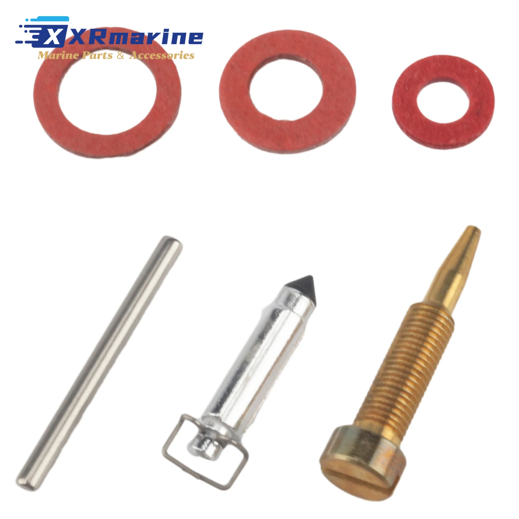 6E7-W0093-04 Outboard Carburetor Repair Kit 9.9 15HP Compatible with Yamaha F9.9 F15 Motors 6E7-W0093-01 6E7-W0093-02 6E7-W0093