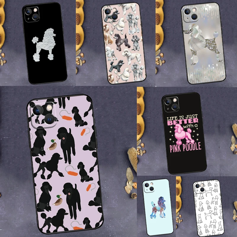 Poodle Dog Cartoon Case For Samsung Galaxy A17 A37 A57 A16 A26 A36 A56 A55 A35 A15 A54 A34 A13 A53 A12 A32 A52
