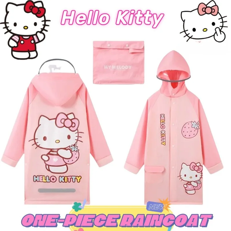 

Hello Kitty Cinnamoroll пленка периферийные модные персонализированные плащи для девочек высококачественный длинный водонепроницаемый плащ с капюшоном