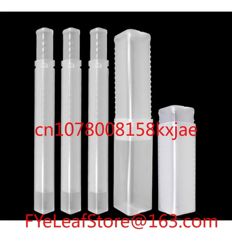 12 / 16 / 20 / 24mm Plastic Square Telescopic Packing Tube Square Telescopic Pack Tube for CNC End Mill Tool Packing
