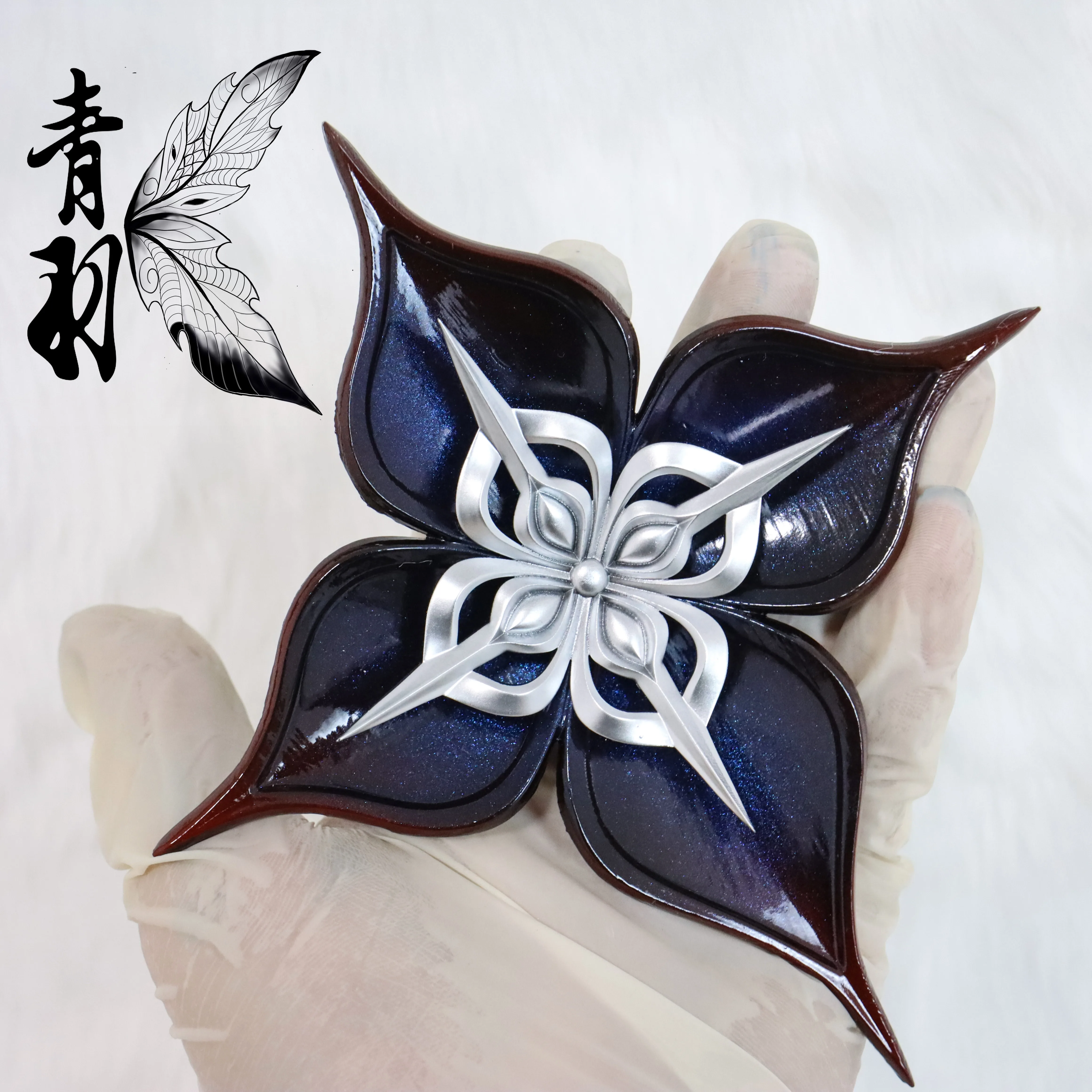 Anime Honkai: Star Rail March 7th Evernight Cosplay Cartoon Barrette Brooch Accessory Breastpin Hairclip Hair Slide Prop Gift