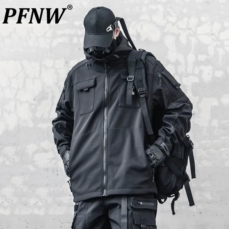 

PFNW Niche Darkwear Endurance Тактическая уличная флисовая куртка Водонепроницаемая ветрозащитная функциональная ветрозащитная теплая куртка с капюшоном 12C1318