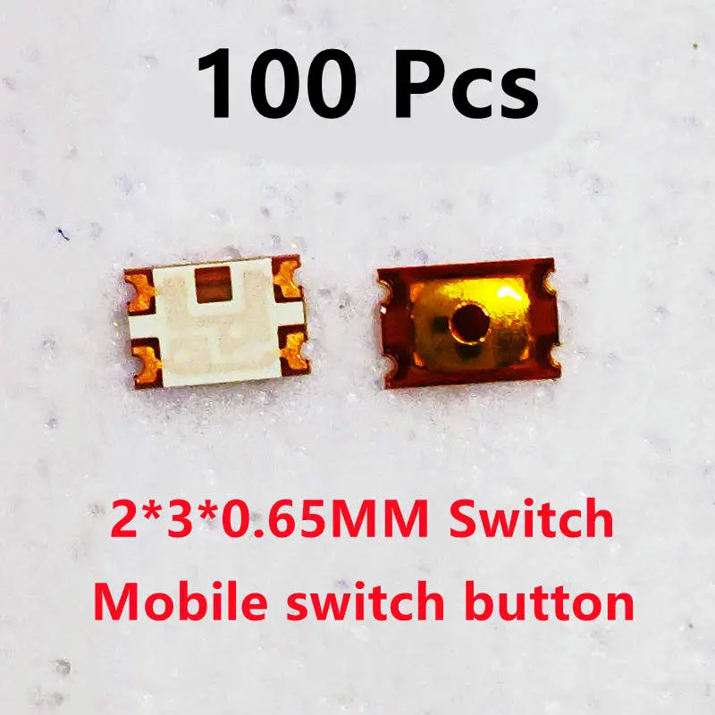 100Pcs 3*2 / 2.6*1.6 MM Power On Off Inner Button Control For Iphone Huawei OPPO Xiaomi Samsung VIVO Mobile Phone Volume Switch