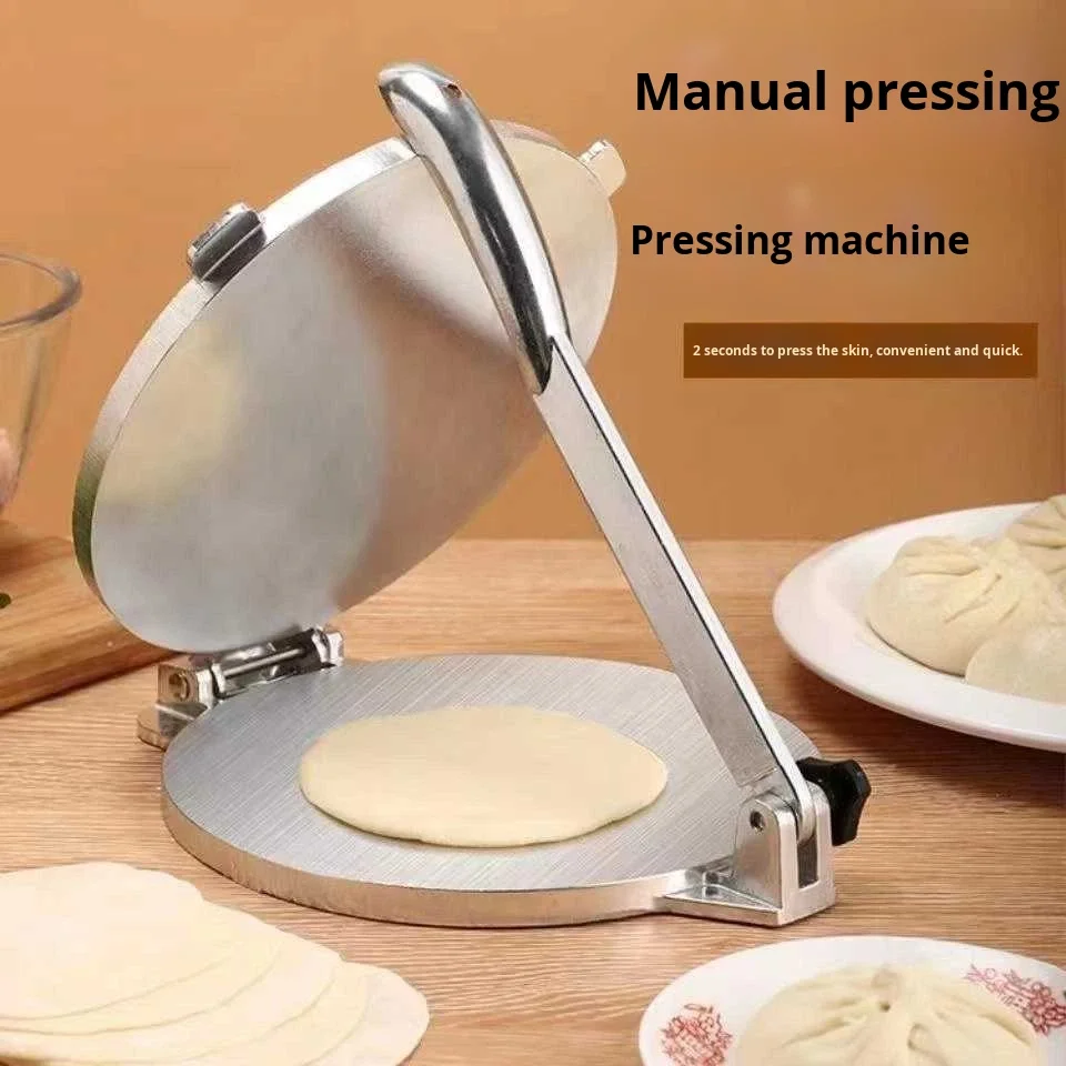 

Mexican Cake Press Aluminum Alloy Cake Press Divine Tool for Lazy People Handcrafted Circular Dumpling Skin Noodle Skin Mold