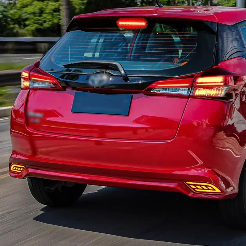 

TYPY Car LED Rear Bumper Light For Toyota Yaris hatchback 2017 2018 2019 2021 2022 2023 Reflector Tail Fog Lamp Brake Light