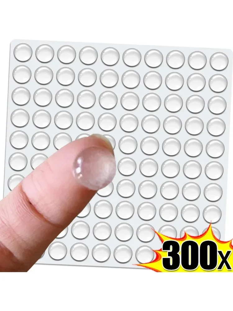 300/100 pces auto-adesivo claro porta parar amortecedor de borracha amortecedor de armário
