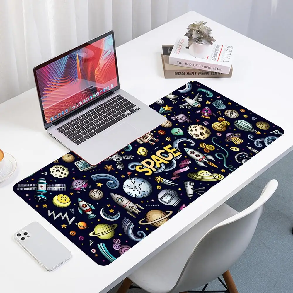 Anime Cushion Astronauts Mouse Fashion Space Gaming Rug Gamer Accessories Mousepad Pad Luxury PC Large Desktop Table Wireless