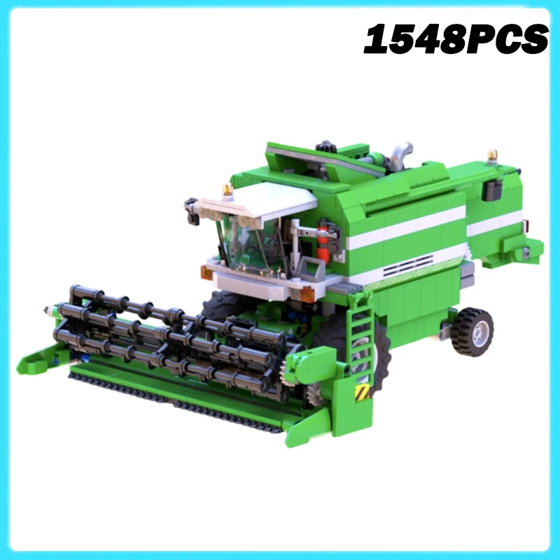 1548PCS MOC-241747 Agricultural Combine Machine Harvesters Engineering Vehicles Machinery Model Building Blocks Bricks Toy Gift