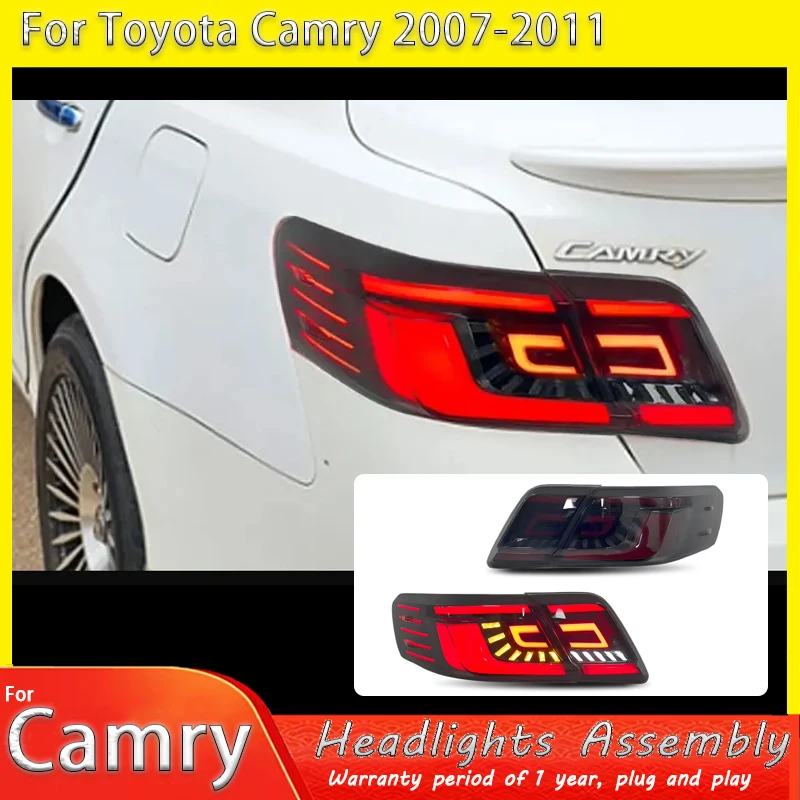 Tail Lights for Toyota Camry 2007 2008 2009 2010-2011 LED Back Lamps Assembly DRL Start up Animation Aurion Xv40 USA Version