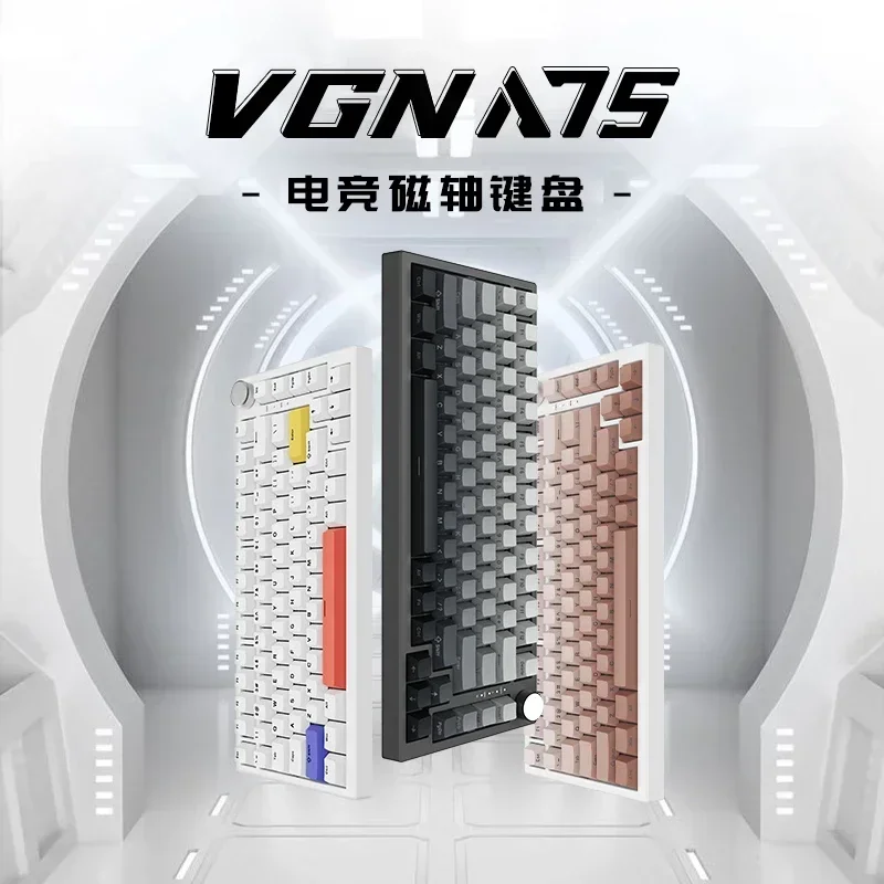 

VGN A75 Gamer Keyboard Esports Magnetic Switch Wired 83 Key Full Key No Impact Keyboard Hot Swap RGB Backlit Game Keyboard Gift