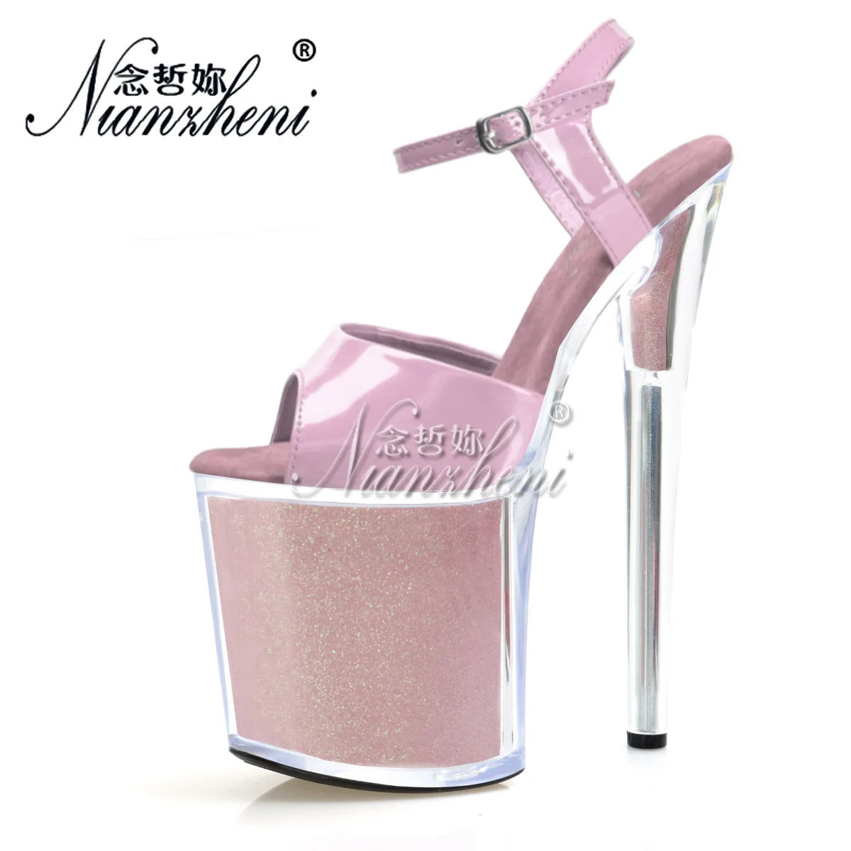 

New 5Inches Exotic Dancer Elegant Peep Toe 20cm Stripper Heels Sexy Fetish Pole Dance Shoes Platform Sandals Full Dress Womens