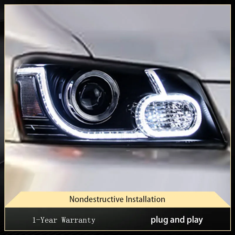 Car Lights For Toyota Highlander 2000-2007 Headlight Assembly Upgrade LED DRL Front Light Turn Signal Lamp Accessories