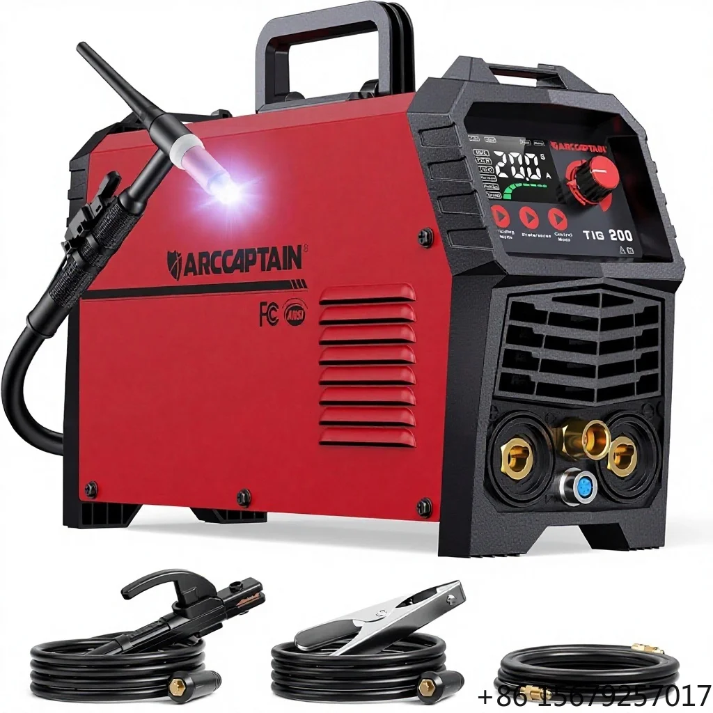 ARCCAPTAIN TIG200 Welder 2T/4T AC 200A High Frequency 110v/220v Dual Voltage 2-in-1 TIG Welding Machine