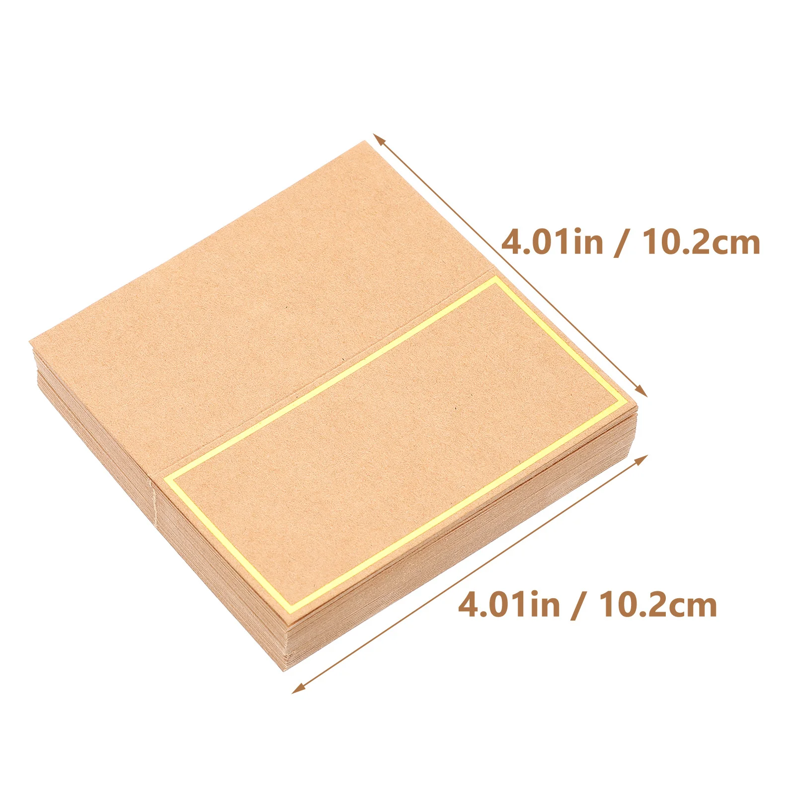 50 Pcs Wedding Signs Blank Bronzing Seat Card Table Place Cards for Seating Banquet Decor