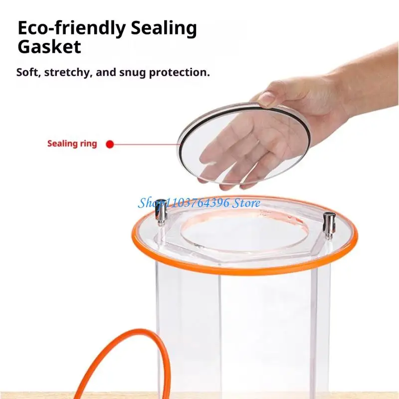 براميل تلميع المجوهرات الاحترافية مع هيكل شفاف مقاوم للتآكل