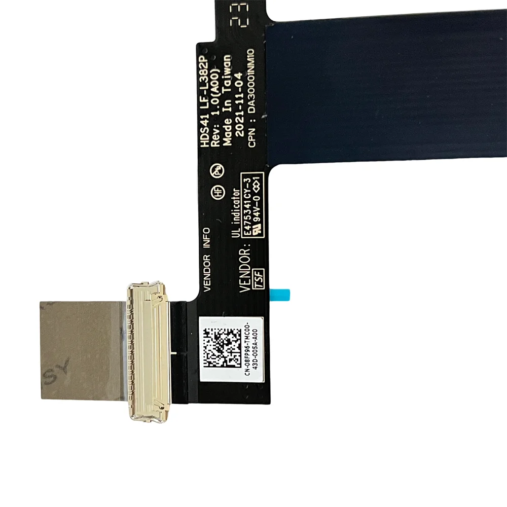 Imagem -04 - Original Lvds Tela Cabo Flex Dell Alienware X14 Lcd Novo 08fp96 8fp96 Lf-l382p