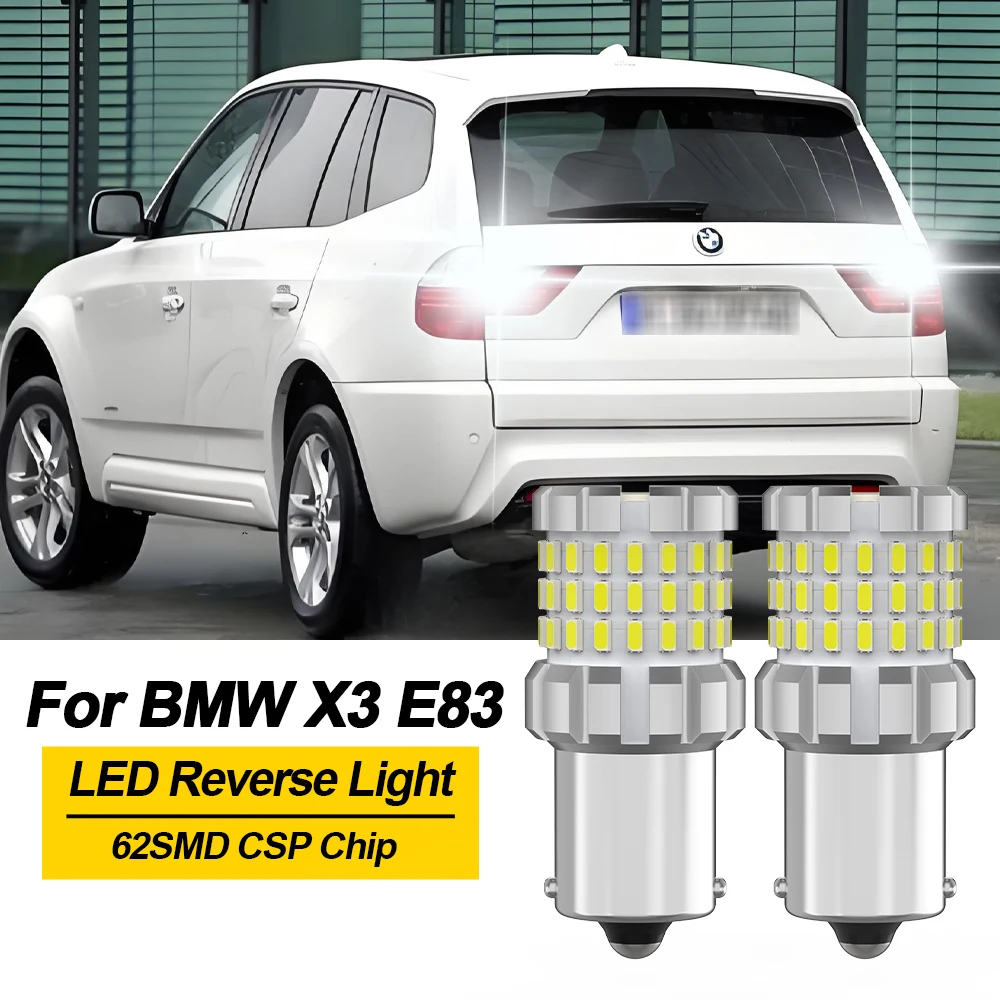 

BMTxms P21W BA15S 1156 For BMW X3 E83 2003 2005 2006 2007 2008 2009 2010 2011 LED Backup Light Canbus White Blub Reverse Lamp