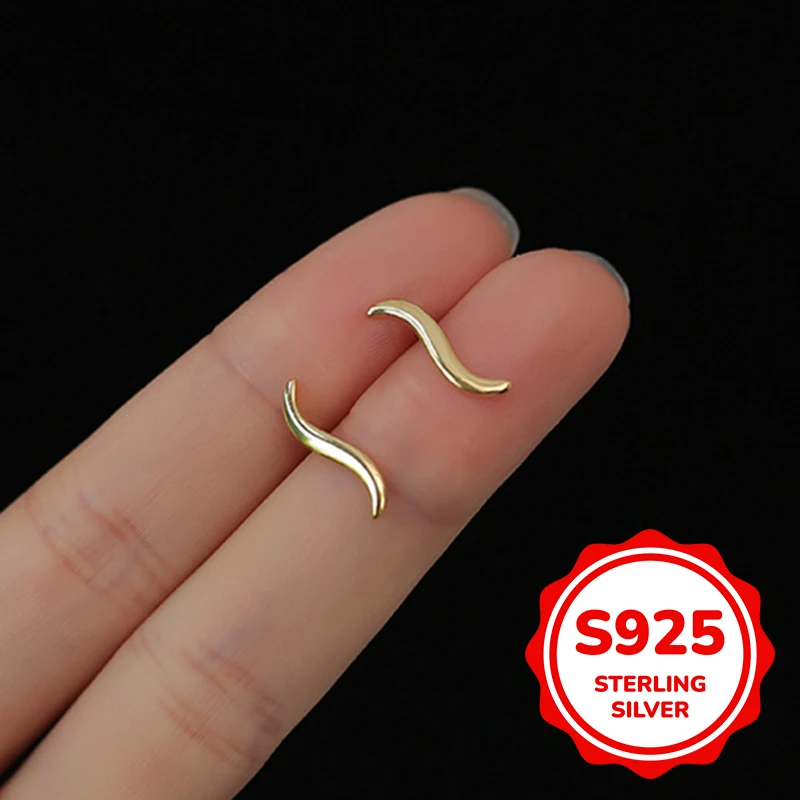 

Глянцевые серьги из стерлингового серебра 925 пробы для женщин, легкие, роскошные, модные, ретро, простые трендовые, классические, элегантные, на каждый день