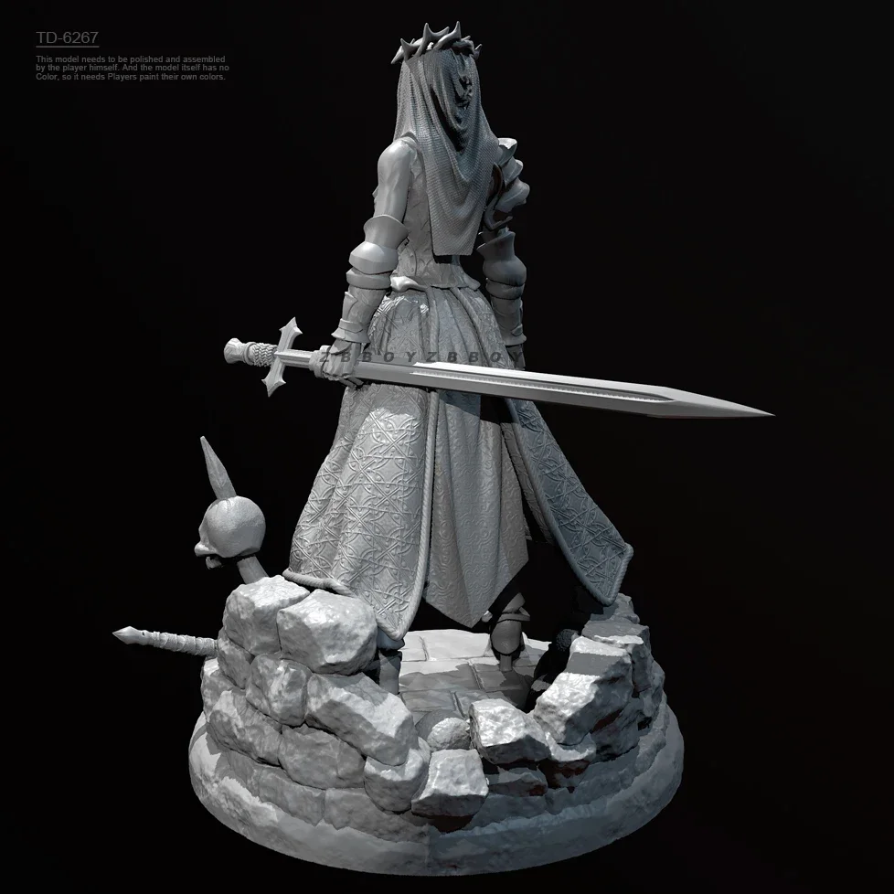 Kits de modèles en résine 38mm 50mm 75mm, figurine incolore et auto-assemblée TD-6267/3D