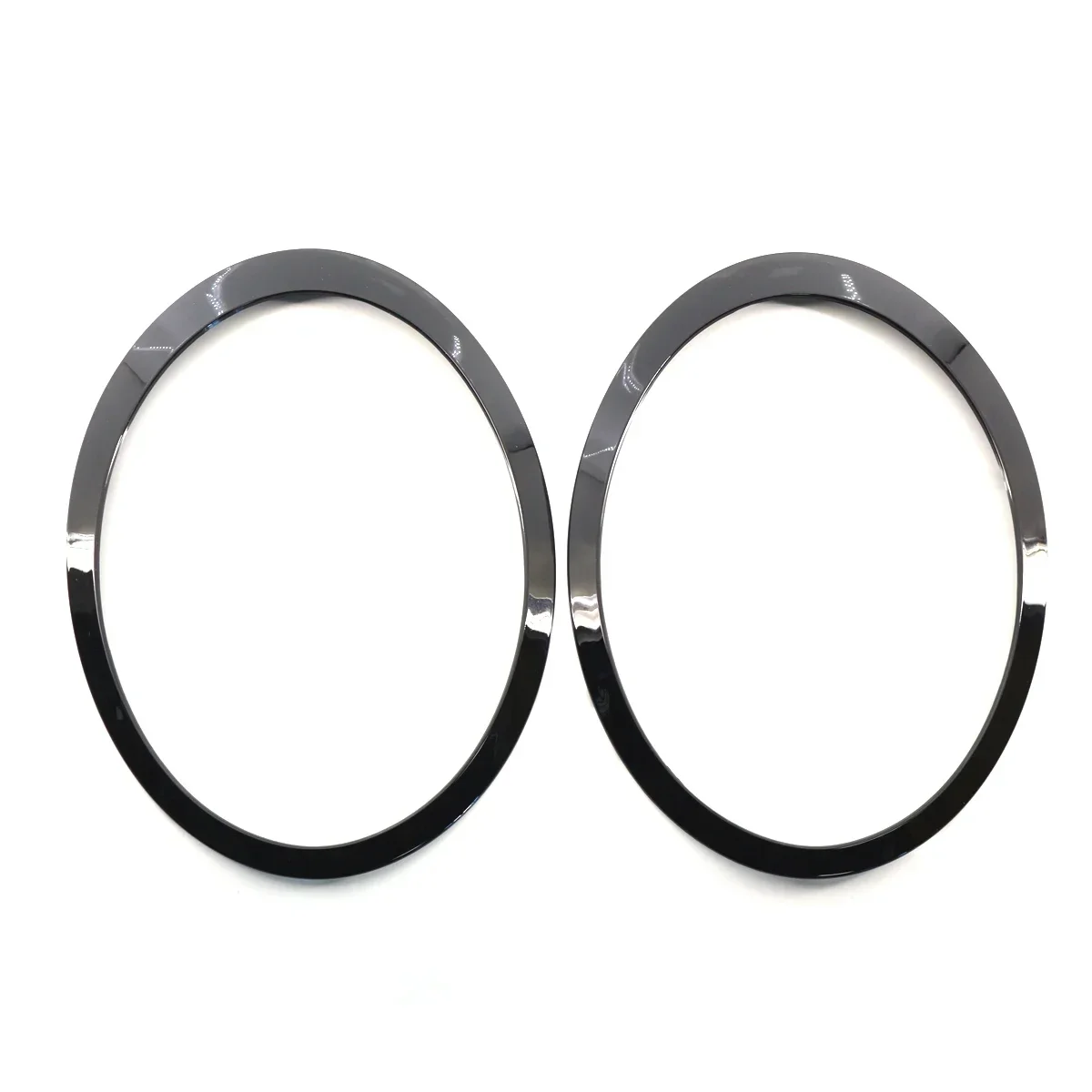 For Mini Cooper R55 R56 R57 R58 R59 2007-2015 1 Pair Gloss Black Car Eyebrow Headlight Frame Lamp Ring Cover Case Loop Stickers