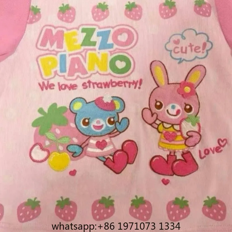 Japanese Kawaii Cartoon Print Tshirts Harajuku Contrast Patchwork Lace Fairy T-shirt Women Y2k Aesthetic Grunge Cropped Tees view 3