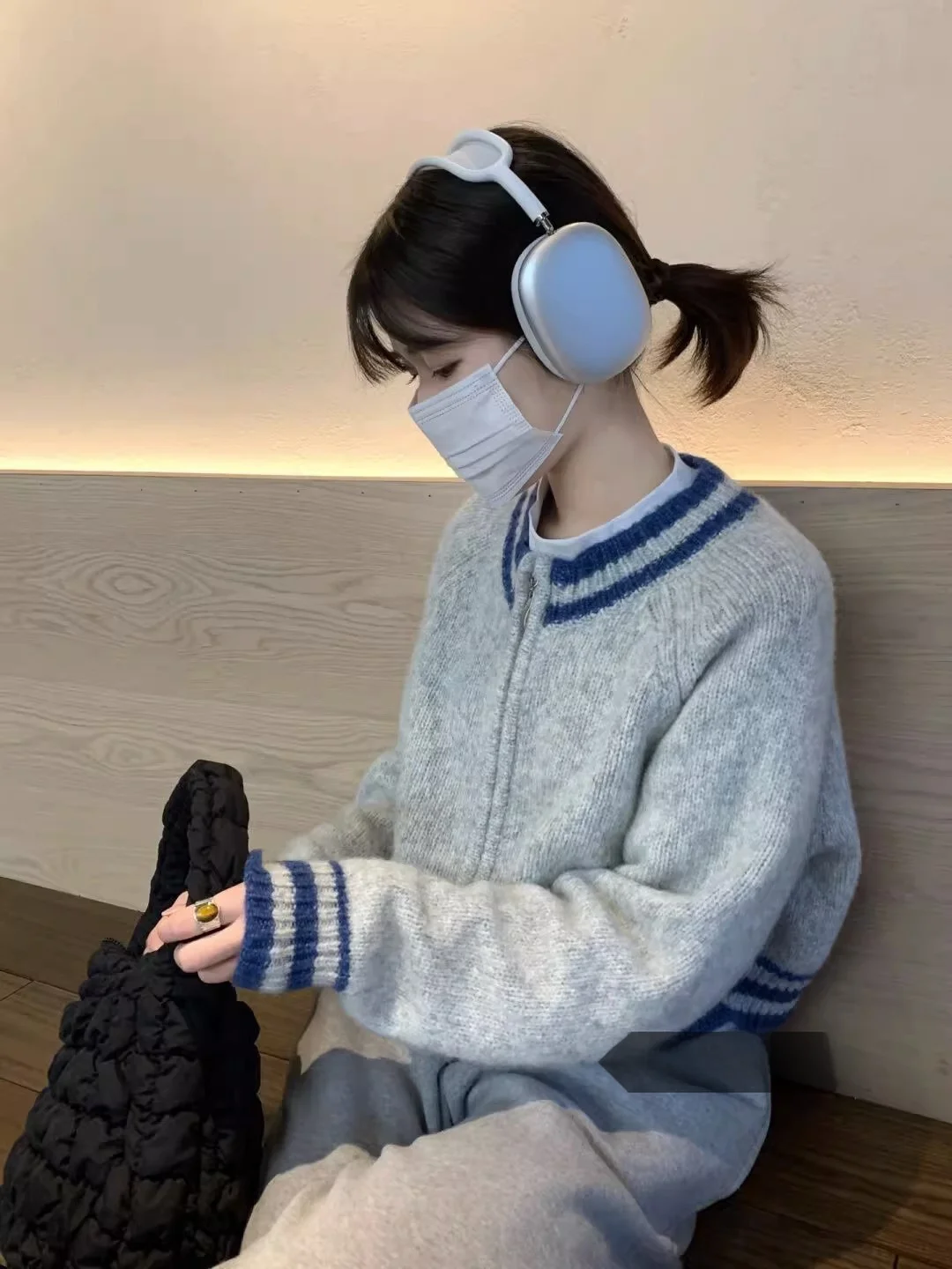 

Ay Вязаный длинный кардиган све Женский ор Sle Свитер из меха медведя Высококачественная верхняя одежда Повседневная внутренняя одежда для повседневного использования