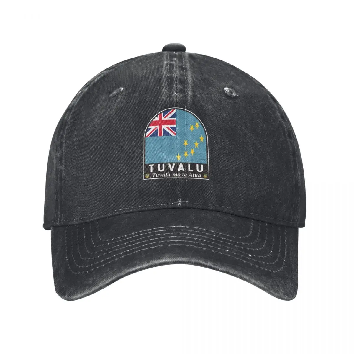 

Tuvalu Flag Emblem Distressed Vintage Baseball Cap Beach Outing Luxury Brand summer hat Brand Man cap Caps Male Women's