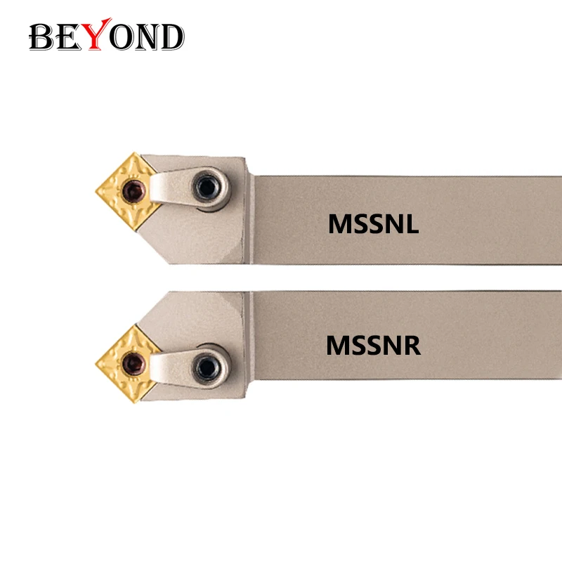 BEYOND MSSNR2020K12 MSSNR2525M12 M-Type External Turning Tool Holder White Spring Steel CNC Shank for SNMG1204 Carbide Inserts