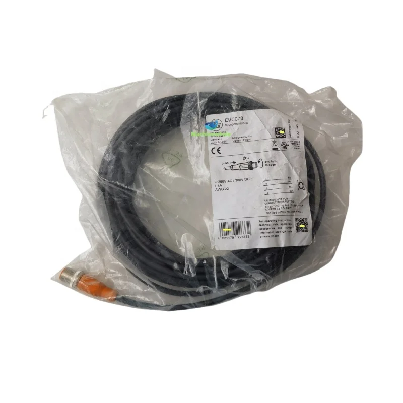 *real Price* Evc078 New    Astgh040mss0010h04 Male Cordsets 10m Pur Cable M12 Connector New    Industrial Automation