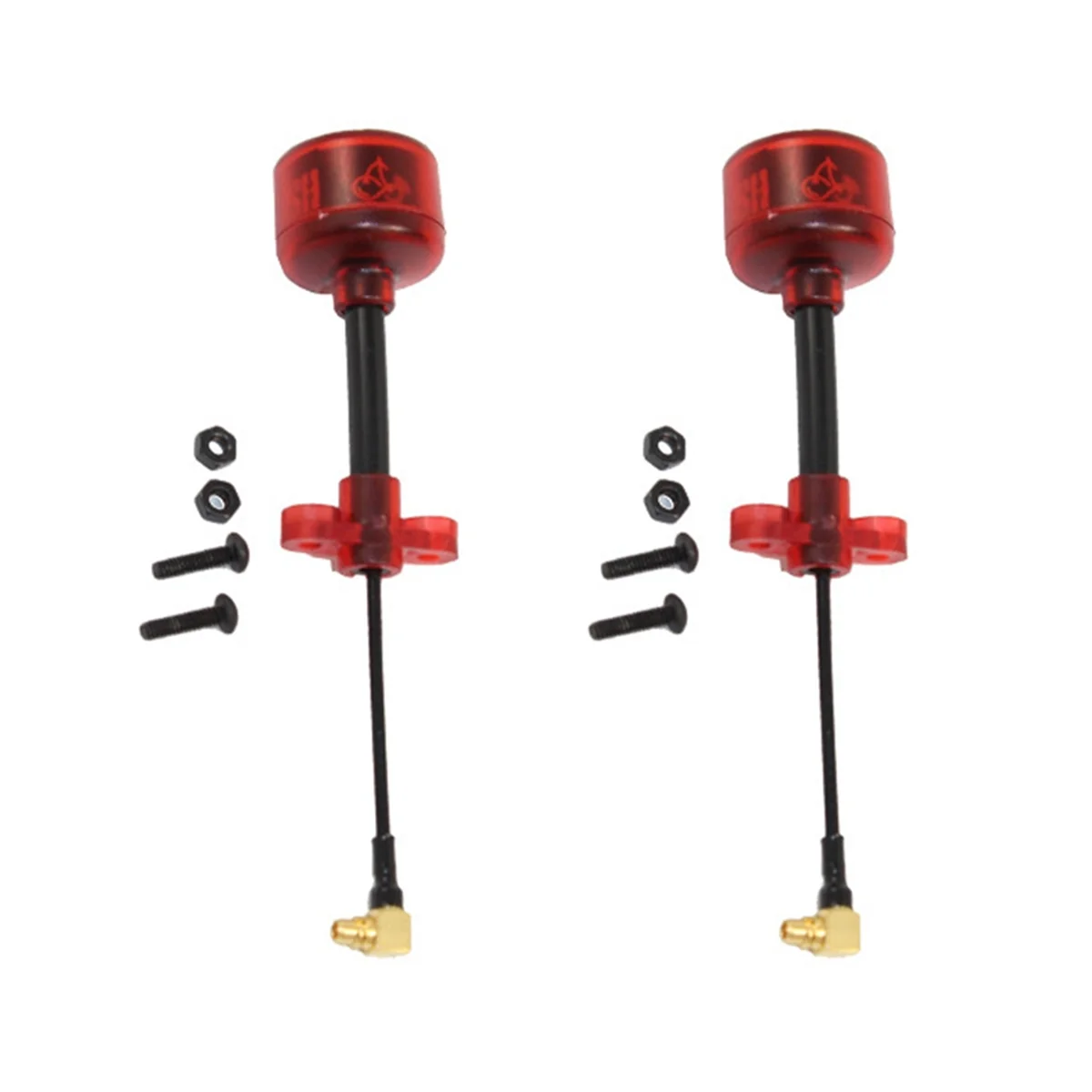 2PCS FPV Antenna 5.8G MMCX RHCP Antenna VTX VRX Antenna Long Range Antenna Adapter for RC FPV Drone Goggles Elbow